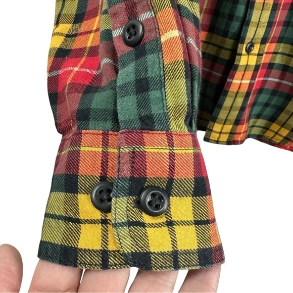 FILSON Colorful Plaid Long Sleeve Button Down Men's Shirt Size Large - Picture 3 of 5